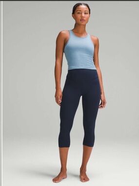 Lululemon Ebb to Street Cropped ribbed Racerback Tank Top new without tags